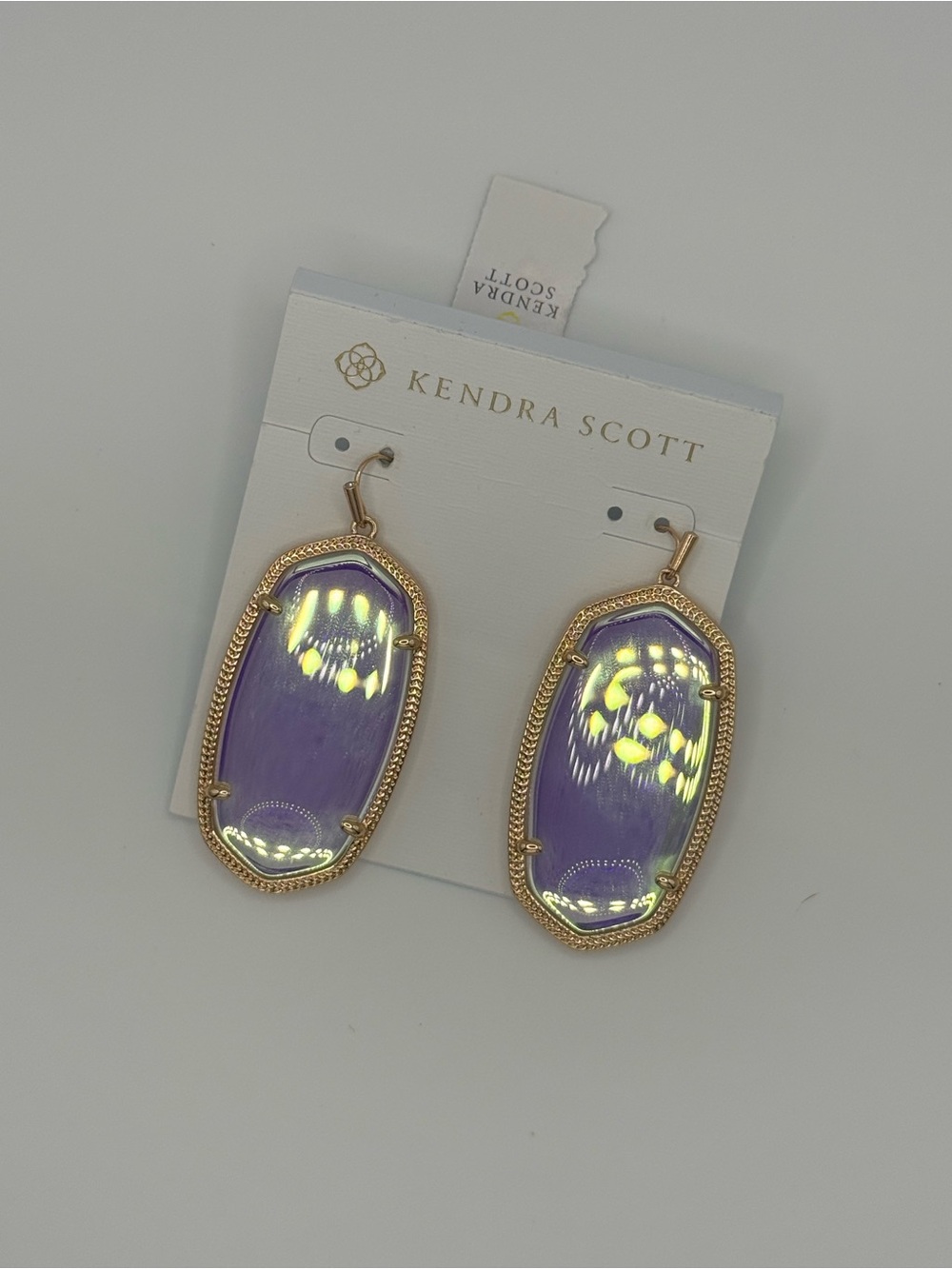 Kendra Scott RSG dichroic glass Iridescent danielle Drop Earrings